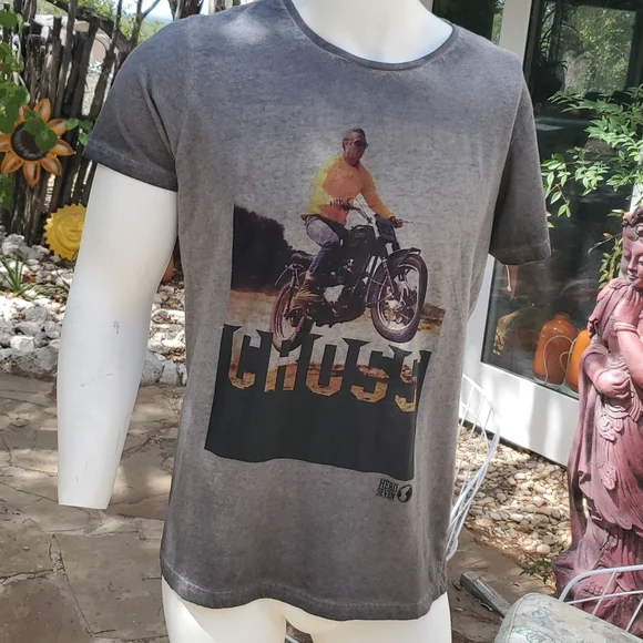 T-shirt Old Affiche - Steve McQueen x Le Mans Couleur BLANC Taille S T-shirt Old Affiche - Steve McQueen x Le Mans Couleur BLANC Taille S